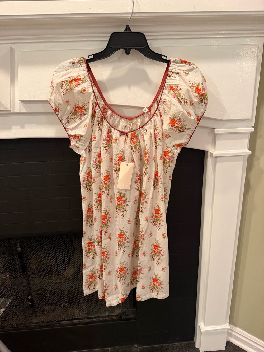 Dôen Julia Floral Print Organic
Cotton Shift Dress NWT